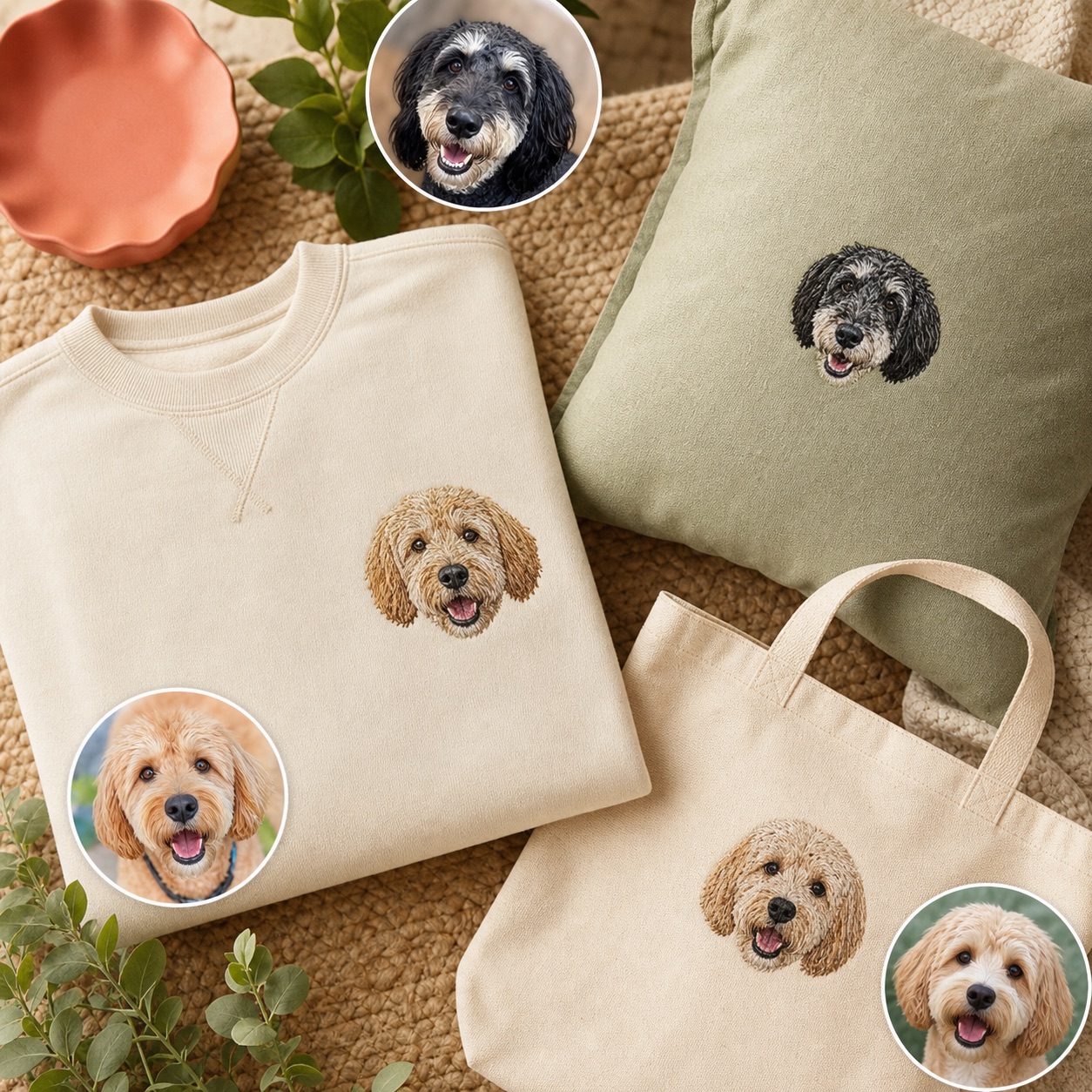 Custom embroidered pet apparel